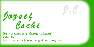 jozsef csehi business card