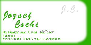 jozsef csehi business card